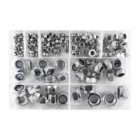 Assortiment de 228 ecrous freins (nylstop) din 985 de m3 à m16 (1/2)