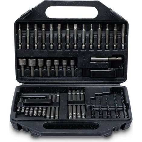 Jeu d Embouts pour Perceuse 6,3 mm (1/4) - 41 pcs - Acier, Résistants et Polyvalents - Pro - D-Work