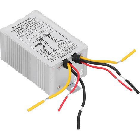 DC24V auf 12V 5A 60W Silber Spannungswandler für Auto, Boot, Solar, Windkraft (1/5)