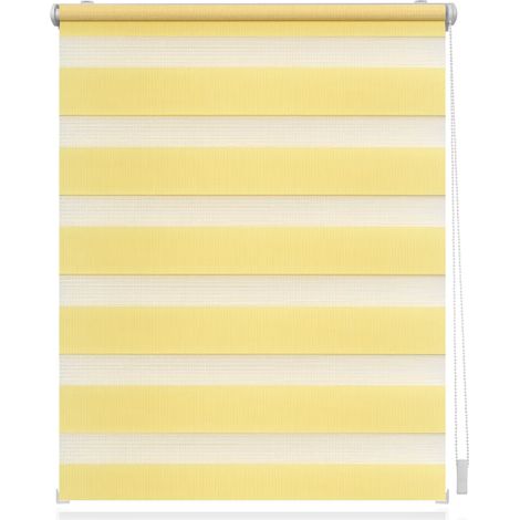 Store enrouleur Duo, fixation par pince, sans perçage, jaune, 90 cm x 15 (1/5)