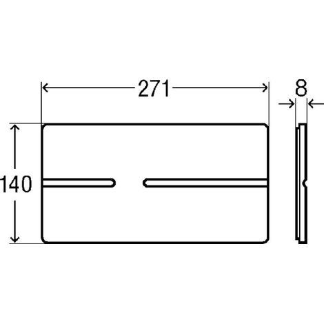 VIEGA 759063 Plaque de commande WC Visign for (1/5)