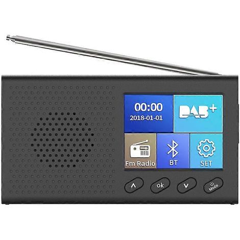 Mini-tragbarer DAB-Empfänger, FM-Radio, Bluetooth-fähig, 4.2-Musikplayer, unterstützt 3,5-mm-Stereo-Audioausgang