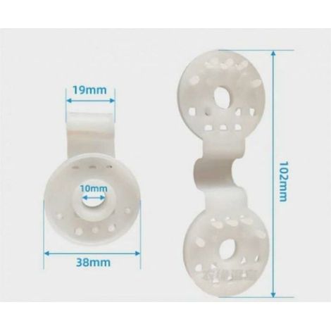 Clip Spécial avec Œillet,50 Pièces,pour Toile de Clôture,Filet d'Ombrage,Tissu Coupe-Vent,Polyvalent,Résistant à l'Hiver Odipie (1/4)