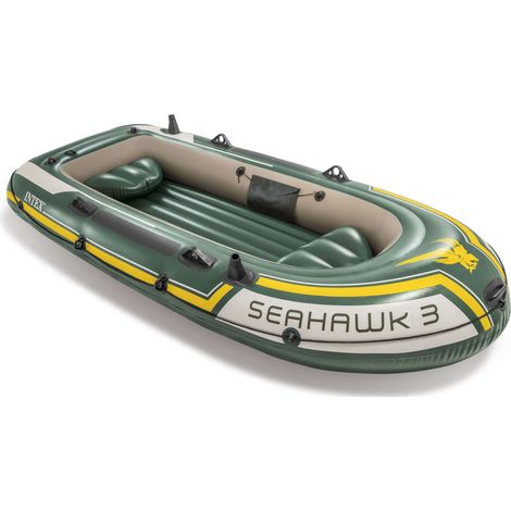 Gommone Tender Gonfiabile 295x137 cm Intex Seahawk 3 con Remi e Pompa