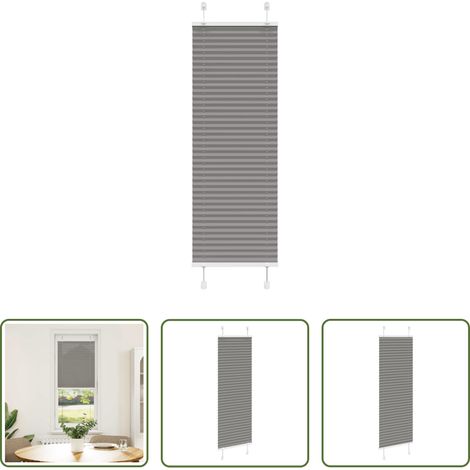 vidaXL Sonnenschutz - Plissee Anthrazit 45x150 cm Stoffbreite 44,4 cm Polyester (1/5)