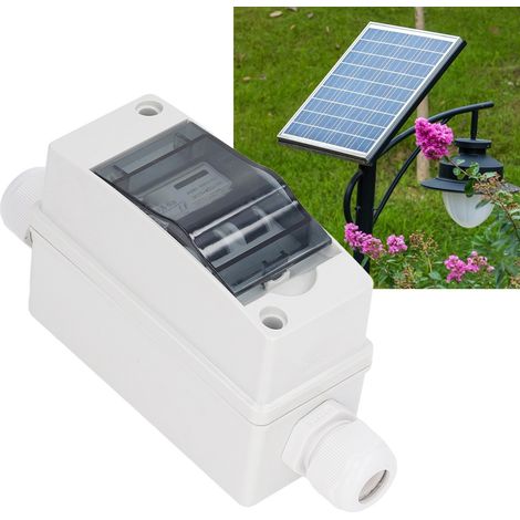 BAOYI 10A IP65 Wasserdichter Miniatur-Leistungsschalter für Photovoltaikanlagen, DC 12V-400V und AC 90V-400V Trennschalter, 2-poliger Miniatur-Leistungsschalter für Solar-Photovoltaikanlagen (1/5)