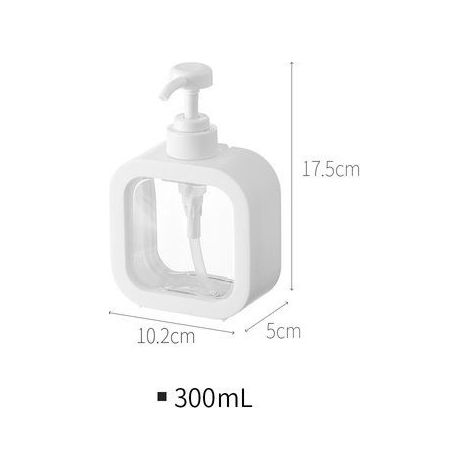 Soap Dispenser, Refillable Kitchen Soap Dispenser and Bathroom Soap Dispenser, Soap Dispenser with Waterproof Label, Dishwashing Liquid Dispenser, 300ML, 2 Pieces (1/4)