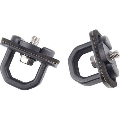 Filiyano-Ensemble de 2 supports de verrouillage, sangles de tension, fixations d'ancrage, anneaux de remorquage, crochets pour ridelles de camion. (1/5)