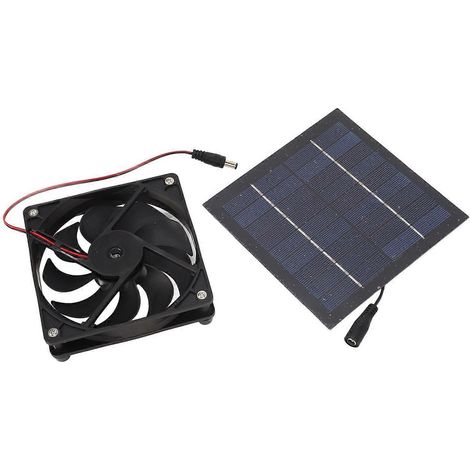 Solarbetriebenes Lüfterset 50W, tragbar, für Gewächshäuser, Schuppen, Hühnerställe, Tierhäuser, Fensterabzüge