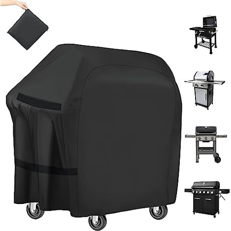 [NUNCA UTILIZADO]Funda para barbacoa de exterior, Oxford 210D, resistente al polvo, 145 x 61 x 117 cm. (1/5)