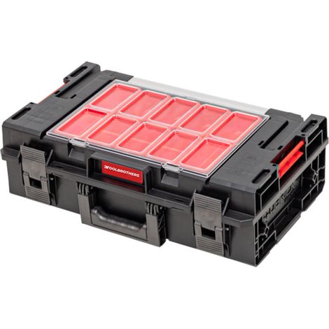 Toolbrothers RHINO XXL Valigia portautensili ECO Handling+ altezza M 15,4 l IP66 con divisori estraibili + cassette