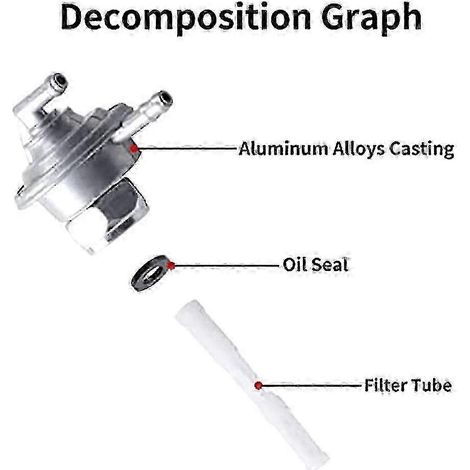 Robinet d'essence à dépression et pompe à carburant de rechange pour moto GY6 50cc 2025 (1/2)