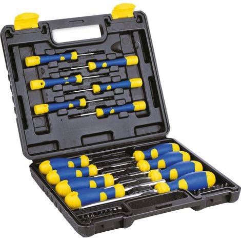 Juego de destornilladores Kinzo 32 piezas con puntas magnéticas