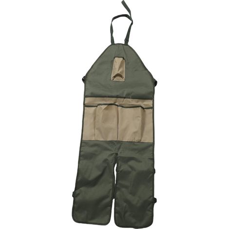 Tablier de jardinage imperméable 600D Oxford avec poches multiples et longueur ajustable pour travail extérieur (1/5)