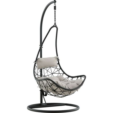 Fauteuil Suspendu "Vide" 196cm Noir (1/5)