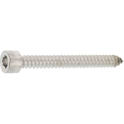 Blechschrauben M4,8x25 Zylinderkopfschrauben mit Innensechskant mit DIN912, Edelstahl A2 - 500 Stück