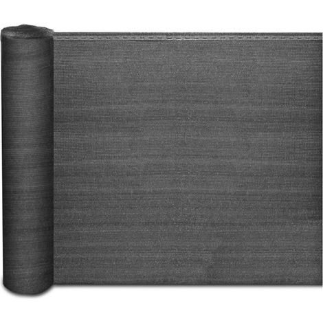 Brise Vue Marius, Corde de fixation incluse,Tissu HDPE d'ombrage 150 g/m², Anthracite, 120 cm x 10 m (1/5)