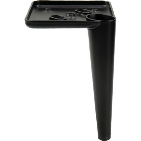 Möbelfuß, Stift, schwarz matt, Höhe 17 cm (1/5)