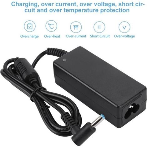 (Schwarzes) Netzteil - SALALIS - L85943 - 45 W - 19,5 V - 2,31 A - Kompatibel mit HP 740015-004 (1/2)