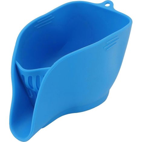 Égouttoir multifonctionnel en silicone pour laver les fruits et légumes, mélanger les salades et filtrer les aliments. (1/4)
