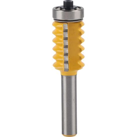 Mehrnut-Zapfenfräser, Fräswerkzeug für Leim, V-Nut-Zapfenfräser aus Stahl 45, 8 mm Schaft, 24 mm Durchmesser (1/5)
