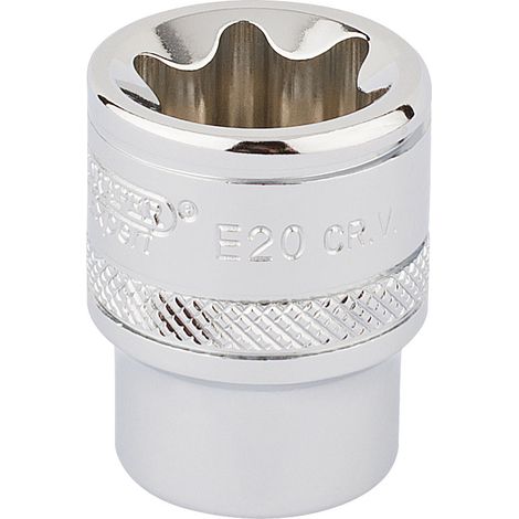 Draper Expert 34265 TX-STAR® 3/8-Inch Square Drive Socket for E20 Torx Security Screws (1/5)