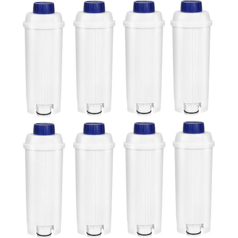 Lot de 8 Filtre eau pour Delonghi DLSC002, Filtre à eau Cartouche à Charbon Actif Compatible avec Machines à café ECAM, ESAM, ETAM (1/5)