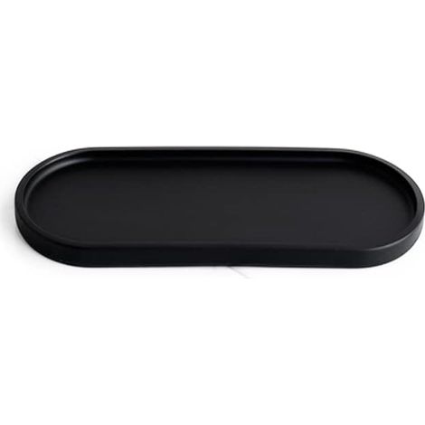 1 - Distributeur de savon - Porte-brosse à dents - Ensemble accessoires salle de bain noir mat - Design moderne pour lavabo et comptoir - Noir - 20x15cm (1/4)