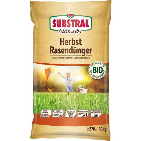 Substral Naturen Bio Herbst Rasendünger 10 kg Dünger (1/3)