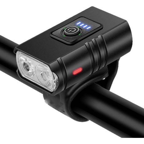 Questa luce per bicicletta è ricaricabile tramite USB, dispone di 6 modalità di illuminazione ed è un set di luce anteriore e posteriore ad alta luminosità. (1/2)