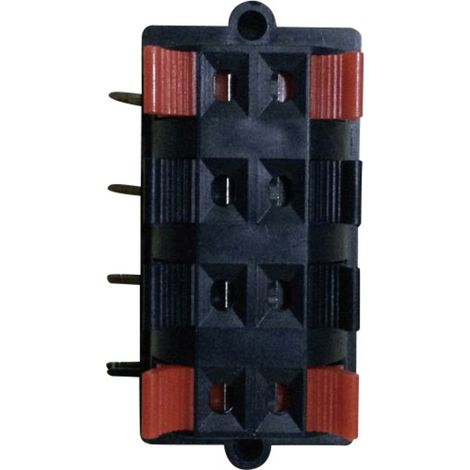 TRU COMPONENTS 737763 Lautsprecher-Steckverbinder Buchse, Einbau horizontal Polzahl: 8 Schwarz 1 St