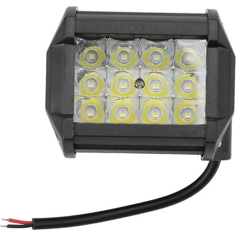 4-Zoll-LED-Arbeitsscheinwerfer mit 12 LEDs, 36 W, quadratisch, 6000 K, Offroad-Licht, universell für Autos