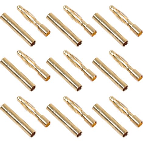 30er-Set Bananenstecker aus Messing, korrosionsbeständig, stabil und sicher, für 2,0-Ah-Batterien (1/5)