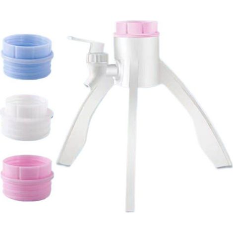 Support bouteille d'eau - 1 pièce - Porte-distributeur d'eau inversé - Trépied - Avec robinet - Transparent Cuneary (1/5)