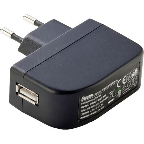 Dehner Elektronik SYS 1638-0605-W2E (Europe USB inlet) Steckernetzteil, Festspannung 5 V/DC 1.2 A 6