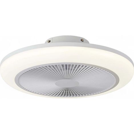 Ventilatore e plafoniera a soffitto con luce SMD diametro 45 cm e regolazione intensità luce (1/3)
