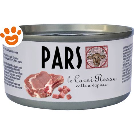 PARS Dog&Cat Cotte al Vapore Carni Rosse - Lattina 85 Gr -