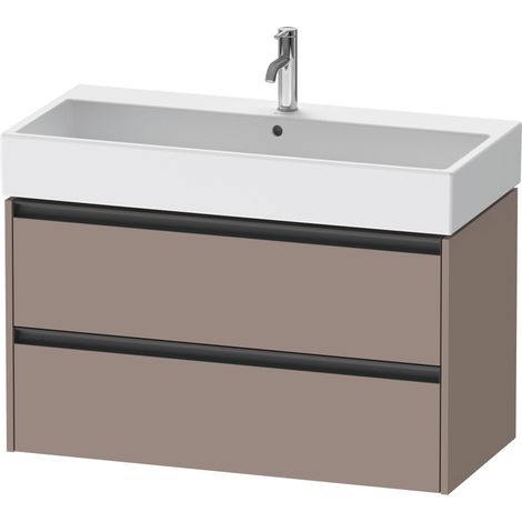 Duravit Ketho.2 bâti-support de lavabo suspendu, 2 tiroirs,