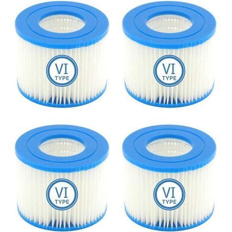 Cartouches filtrantes de rechange Spa VI pour filtre de piscine Bestway Flowclear et Bestway VI (1/5)