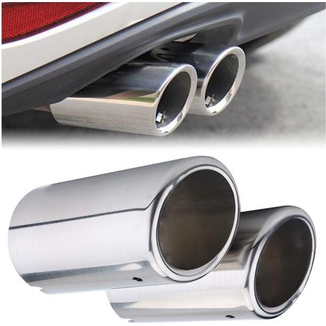Auto échappement systèmes d'échappement Silencieux Arrière, Paire de tuyaux d'échappement d'échappement de voiture pour pour 325i 328i (1/5)