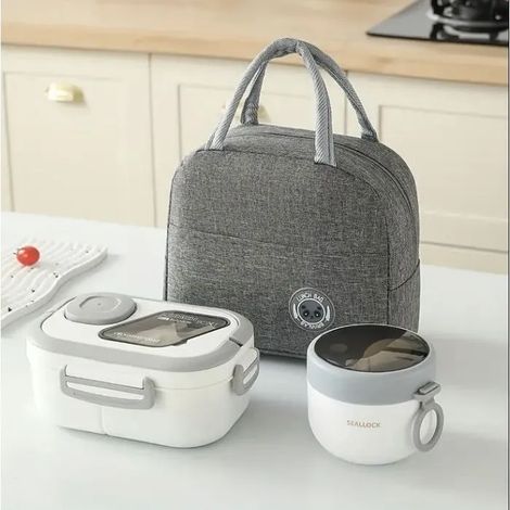 Lunch Box - 1200ml + 600ml - Sac Isotherme - Élégant - Pratique (1/5)