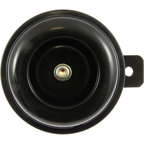 Klaxon Gauss (klaxon) universel noir (diamètre 70 mm) - Modèle Honda CG 125 '04-'09, CG 150 '88-'94 (OEM : 38110-KGA-K01  38110-KGA-850)