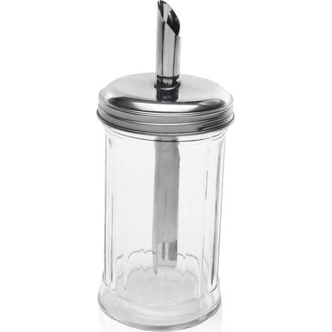 Pince à sucre en Verre/inox H 170 mm Ø 70 mm - Lot de 6 - Was Germany