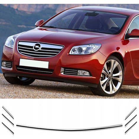Opel Insignia - Baguettes de pare-chocs chromées SANS halogènes (1/5)