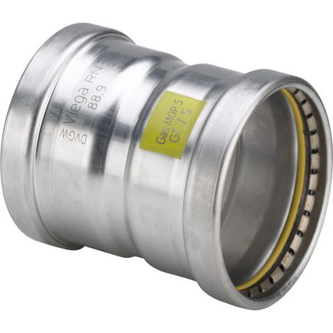 Viega Sanpress Inox G XL-Muffe, d 88,9mm Stahl nichtrostend Modell 0215XL, 578565 (1/3)