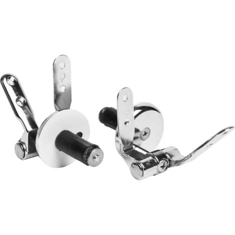 COPPIA CERNIERE IN OTTONE CROMATO V.CA