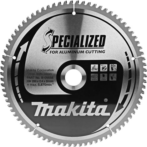 Makita B-33320 Specialized Lama TCT per troncatrici 260x30 mm per alluminio