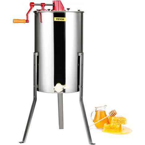 Extracteur de Miel Manuel 3 Cadres Centrifugeuse Séparateur Miel