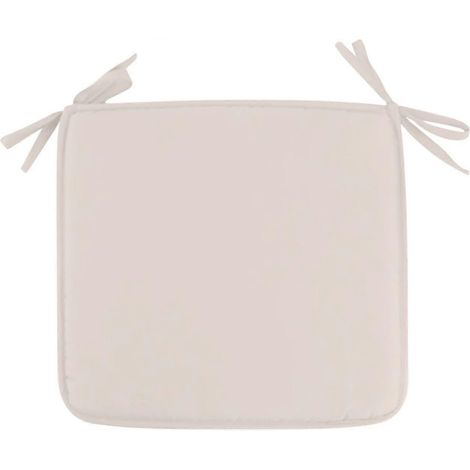 Coussins de chaise d'extérieur pour salle à manger, carrés de 40 x 40 cm, avec sangles, pour tabourets de bar, jardin et terrasse. (1/5)