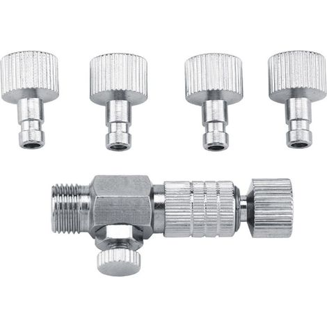 Adaptateur déconnexion airbrush – connecteur rapide 1/8″ – kit couplage + 4 raccords – horse quick release (1/5)
